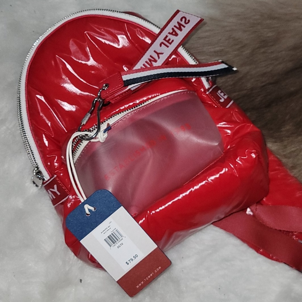 Logo Strap Vinyl Mini Backpack
